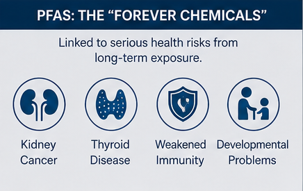 Health risks of PFAS in drinking water. Sauk Rapids MN 