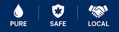 Pure, safe, local bottled water