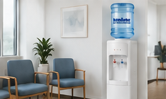 Water dispenser for waiting rooms